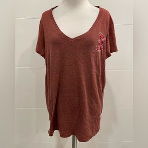 Boston Red Sox v neck tee shirt